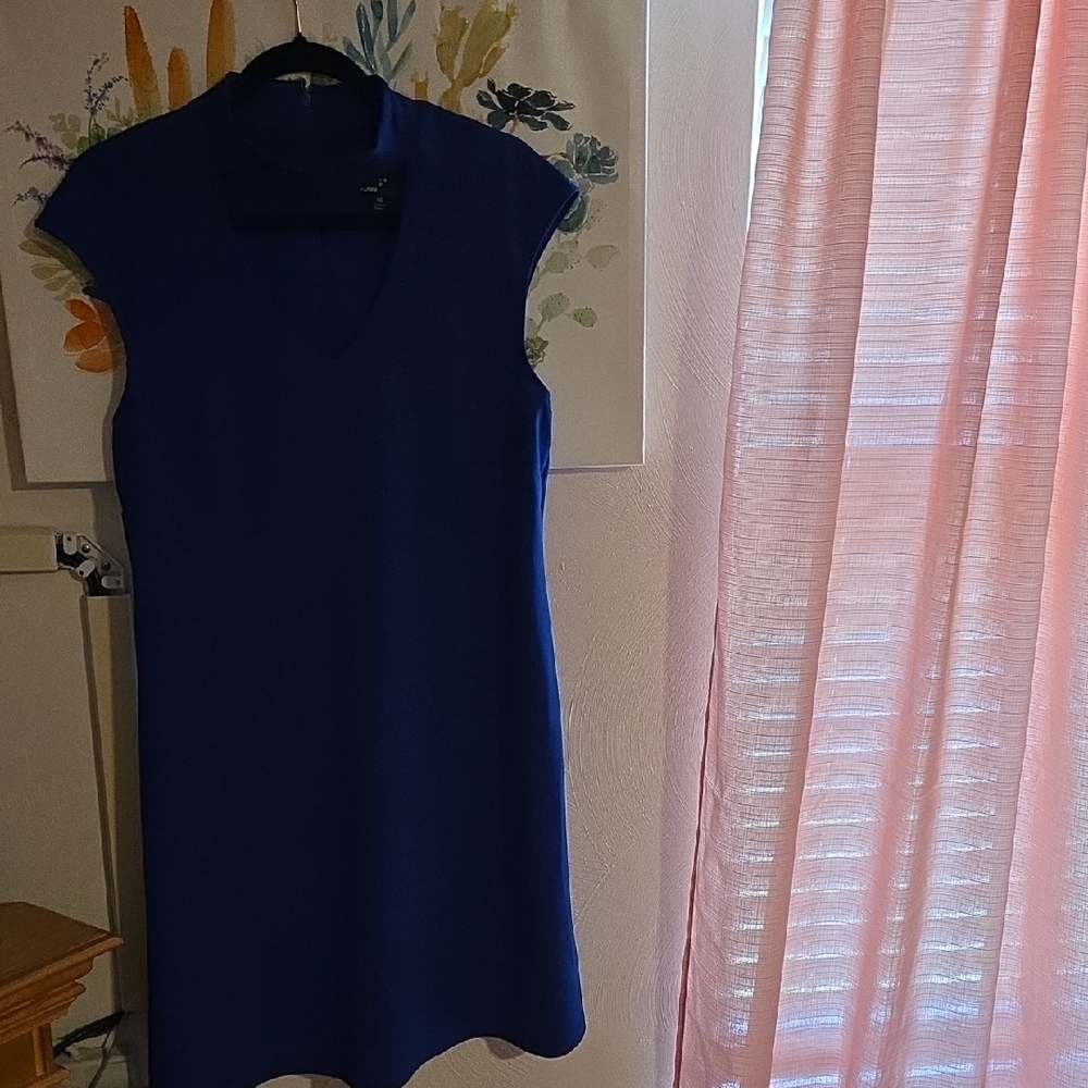 Ronni Nicole Cobalt Blue V-Neck Dress